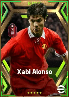 Xabi Alonso eFootball 2026 player card, 83 OVR DMF