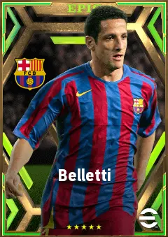 Belletti eFootball 2026 player card, 81 OVR RB