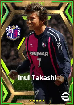 Inui Takashi eFootball 2026 player card, 78 OVR AMF