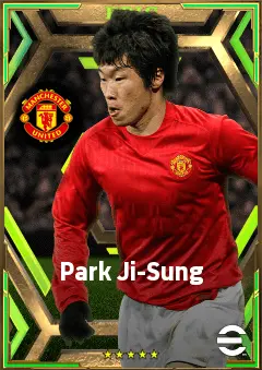 Park Ji-Sung eFootball 2026 player card, 82 OVR LMF