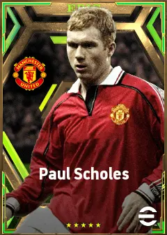Paul Scholes eFootball 2026 player card, 83 OVR CMF