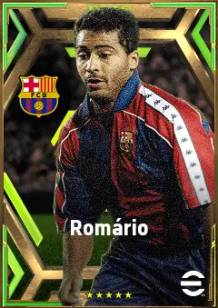 Romário eFootball 2026 player card, 84 OVR CF