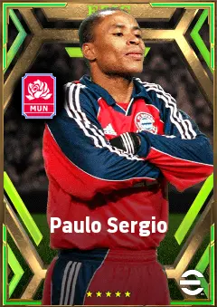 Paulo Sergio eFootball 2026 player card, 82 OVR RWF