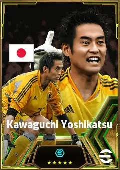 Kawaguchi Yoshikatsu eFootball 2026 player card, 82 OVR GK