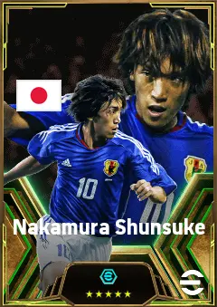Nakamura Shunsuke eFootball 2026 player card, 83 OVR AMF