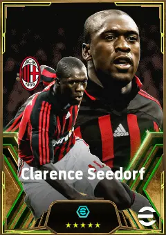 Clarence Seedorf eFootball 2026 player card, 84 OVR AMF
