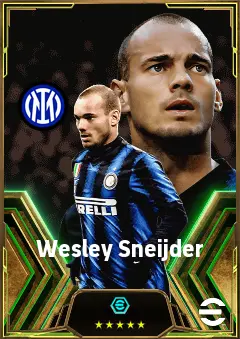 Wesley Sneijder eFootball 2026 player card, 84 OVR AMF