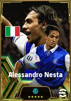 Alessandro Nesta eFootball 2026 player card, 84 OVR CB