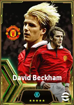 David Beckham eFootball 2026 player card, 85 OVR RMF