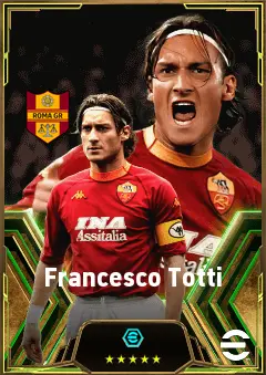 Francesco Totti eFootball 2026 player card, 85 OVR AMF