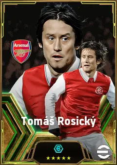 Tomáš Rosický eFootball 2026 player card, 82 OVR AMF