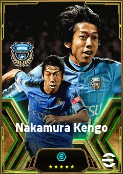 Nakamura Kengo eFootball 2026 player card, 82 OVR AMF