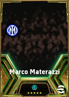 Marco Materazzi eFootball 2026 player card, 84 OVR CB