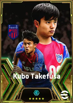 Kubo Takefusa eFootball 2026 player card, 79 OVR RMF