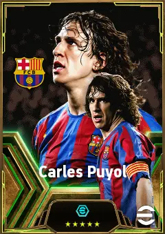 Carles Puyol eFootball 2026 player card, 85 OVR CB