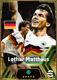 Lothar Matthäus eFootball 2026 player card, 85 OVR DMF
