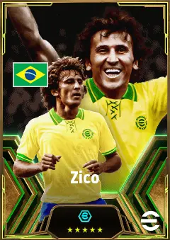 Zico eFootball 2026 player card, 86 OVR AMF