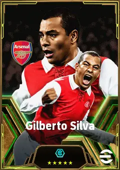 Gilberto Silva eFootball 2026 player card, 83 OVR DMF