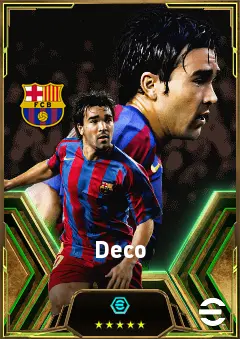 Deco eFootball 2026 player card, 85 OVR CMF