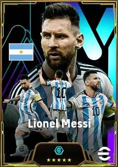 Lionel Messi eFootball 2026 player card, 86 OVR SS