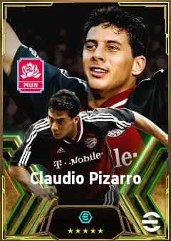 Claudio Pizarro eFootball 2026 player card, 83 OVR CF
