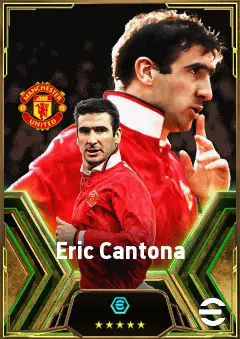 Eric Cantona eFootball 2026 player card, 85 OVR CF