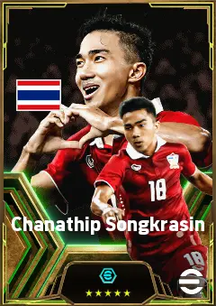 Chanathip Songkrasin eFootball 2026 player card, 78 OVR AMF