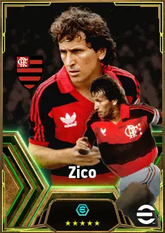 Zico eFootball 2026 player card, 82 OVR AMF
