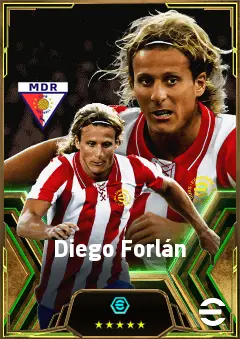 Diego Forlán eFootball 2026 player card, 84 OVR CF