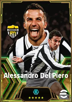 Alessandro Del Piero eFootball 2026 player card, 85 OVR SS