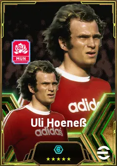 Uli Hoeneß eFootball 2026 player card, 84 OVR AMF