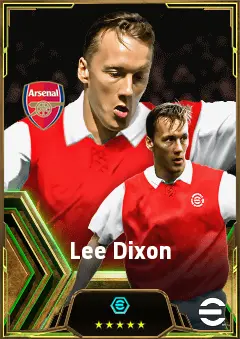Lee Dixon eFootball 2026 player card, 83 OVR RB