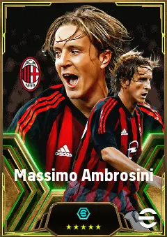 Massimo Ambrosini eFootball 2026 player card, 83 OVR CMF