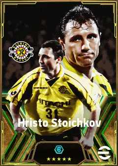 Hristo Stoichkov eFootball 2026 player card, 82 OVR CF