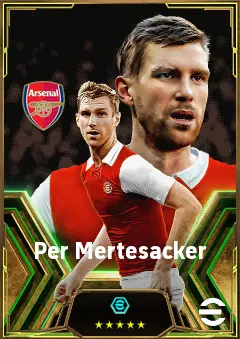 Per Mertesacker eFootball 2026 player card, 83 OVR CB