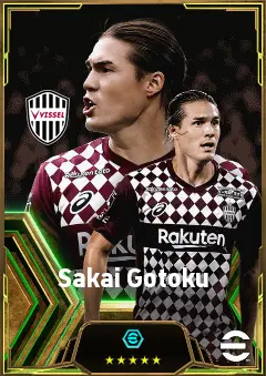 Sakai Gotoku eFootball 2026 player card, 81 OVR RB