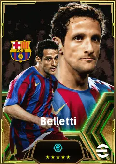 Belletti eFootball 2026 player card, 83 OVR RB