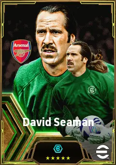 David Seaman eFootball 2026 player card, 83 OVR GK