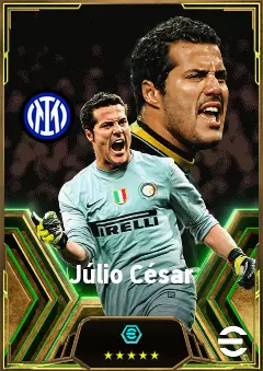 Júlio César eFootball 2026 player card, 83 OVR GK