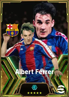 Albert Ferrer eFootball 2026 player card, 84 OVR CB