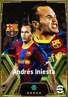 Andrés Iniesta eFootball 2026 player card, 84 OVR CMF
