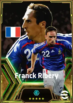 Franck Ribéry eFootball 2026 player card, 84 OVR RWF