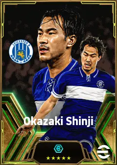 Okazaki Shinji eFootball 2026 player card, 82 OVR SS