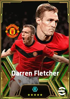 Darren Fletcher eFootball 2026 player card, 83 OVR CMF