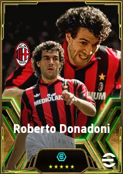 Roberto Donadoni eFootball 2026 player card, 83 OVR CMF
