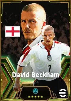 David Beckham eFootball 2026 player card, 85 OVR RMF