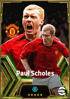 Paul Scholes eFootball 2026 player card, 85 OVR CMF
