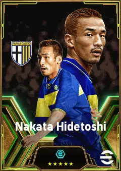 Nakata Hidetoshi eFootball 2026 player card, 82 OVR AMF