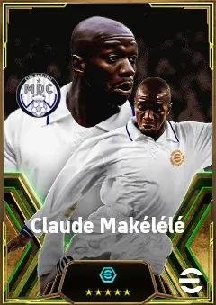 Claude Makélélé eFootball 2026 player card, 85 OVR DMF