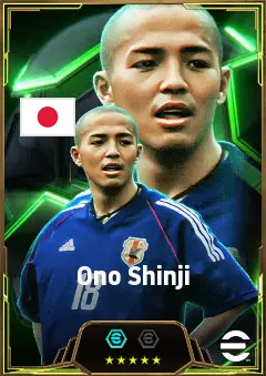Ono Shinji eFootball 2026 player card, 82 OVR LMF